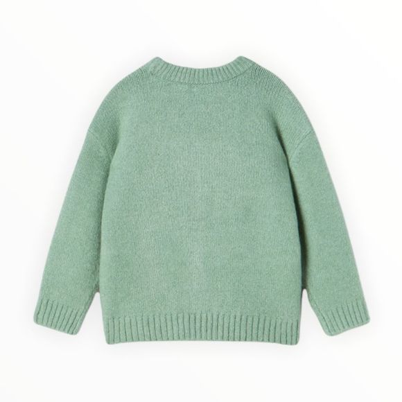ZARA Kids | Green | RIBBED KNIT SWEATER - Picture 3 of 6